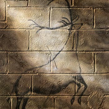 Urban Cave Painting: Wounded Stag